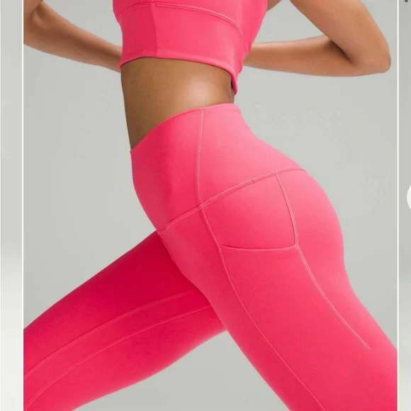 NWT Lululemon Align High-Rise Pant with Pockets 25" Glaze Pink Sz.10 - Picture 3 of 8